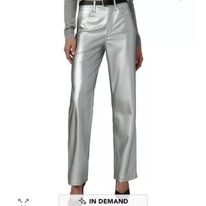 Joes Jean’s The Margot Silver Faux Leather Pants
